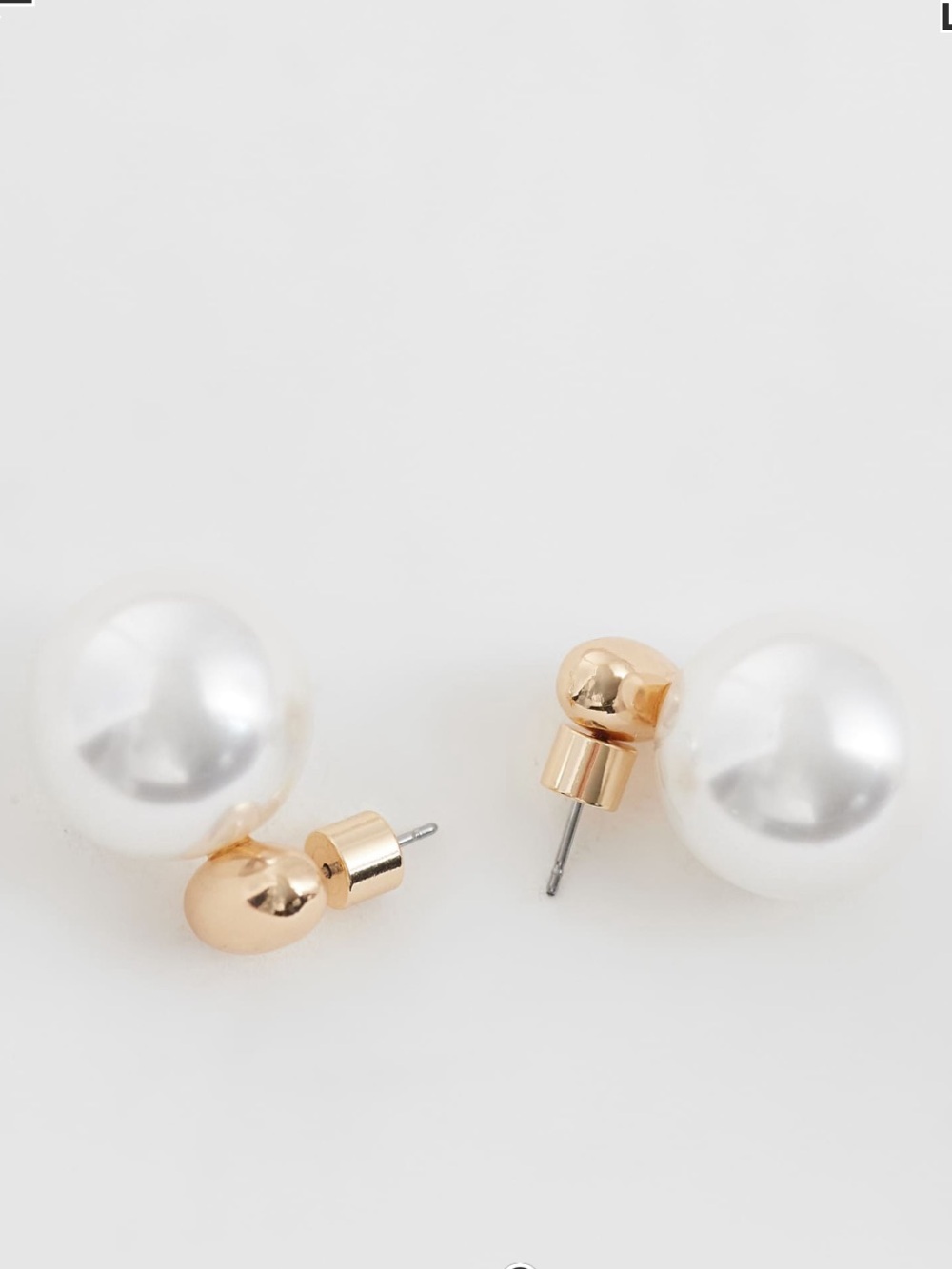 ASOS Pearl and Gold Stud Earrings